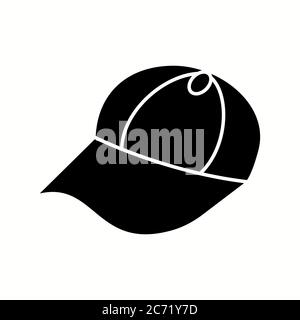 Unique Summer Cap Vector Glyph Icon Stock Vector