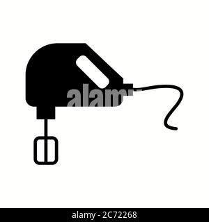 Unique Mixer Vector Glyph Icon Stock Vector