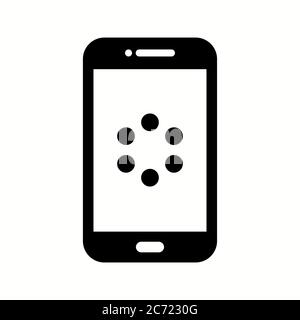 Unique Watch Synchronization Vector Glyph Icon Stock Vector