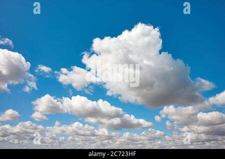 Cloudscape on a beautiful sunny day. Stock Photo