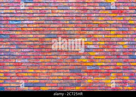Red brick wall. Loft interior design. Architectural background. Stock Photo