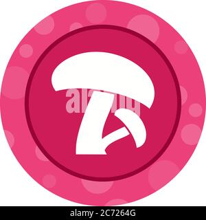 Unique Mushroom Vector Glyph Icon Stock Vector