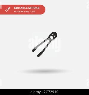 Shear Simple vector icon. Illustration symbol design template for web mobile UI element. Perfect color modern pictogram on editable stroke. Shear icon Stock Vector