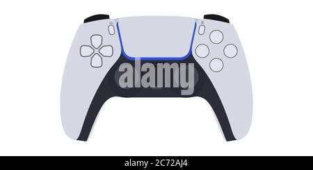 Flat Design Controller Vector Illustration. Joystick Or Gamepad Isolated On A White Background Stock Vector