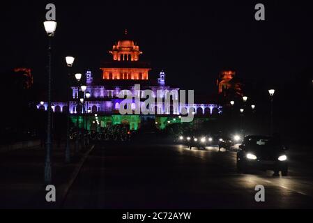 Albert Hall Museum is located in Rajasthan. It is the oldest museum of the state on occasion of Republic Day - Jaipur, Rajasthan, India. Stock Photo