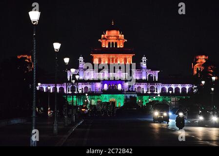 Albert Hall Museum is located in Rajasthan. It is the oldest museum of the state on occasion of Republic Day - Jaipur, Rajasthan, India. Stock Photo