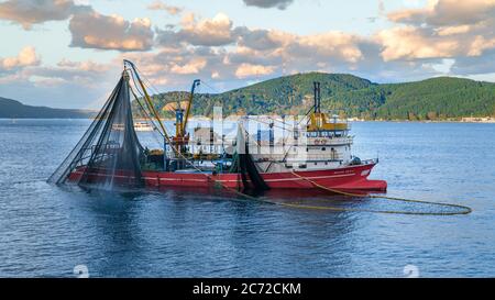 Istanbul, Turkey - October 2018: Coast guard boat in bosphorus strait ...