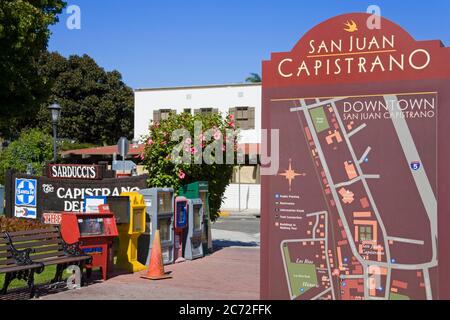 Historic Train Depot in San Juan Capistrano,Orange County,California, USA Stock Photo