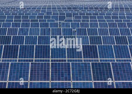 ground mounted photovoltaic power station Stock Photo