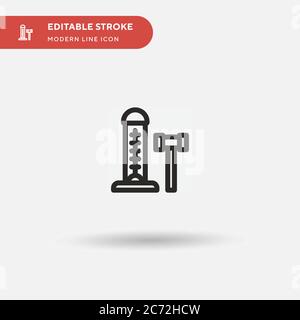 Game Simple vector icon. Illustration symbol design template for web mobile UI element. Perfect color modern pictogram on editable stroke. Game icons for your business project Stock Vector