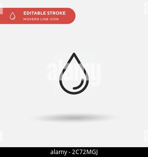 Blur Simple vector icon. Illustration symbol design template for web mobile UI element. Perfect color modern pictogram on editable stroke. Blur icons Stock Vector