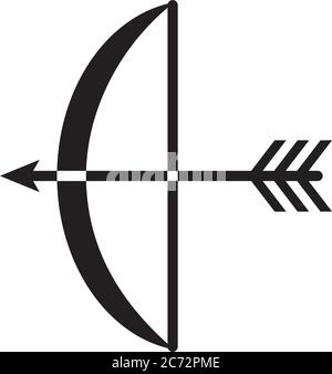Arrow arch weapon icon vector illustration Stock Vector Image & Art - Alamy