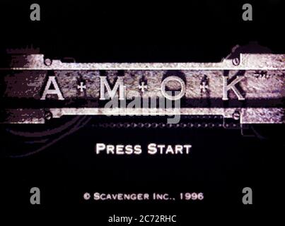 Amok - Sega Saturn Videogame - Editorial use only Stock Photo