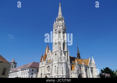 Matthias Church, Church of the Assumption of the Buda Castle, Matthiaskirche, Castle Quarter, Budapest, Hungary, Magyarország, Europe, Mátyás-templom Stock Photo