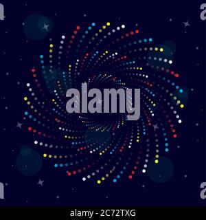 Fireworks burst explosion in the night sky vector illustration design Stock Vector