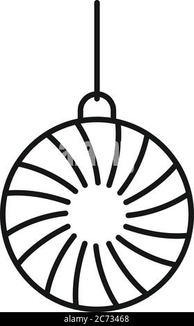 Relaxation pendulum icon. Outline relaxation pendulum vector icon for web design isolated on white background Stock Vector