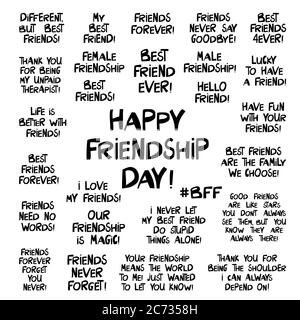 cute friendship quotes black and white