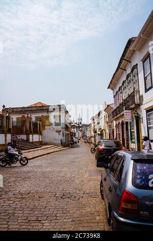 Old streets of São João del-Rei Stock Photo