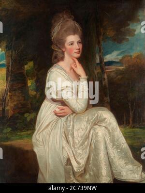 Lady Elizabeth Hamilton (1753–1797), Countess of Derby, George Romney, circa 1777 Stock Photo