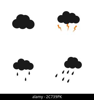 cloudy sky vector design illustration Stock Vector