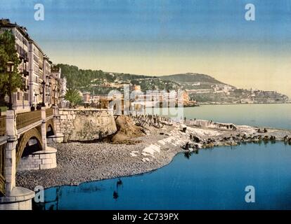 Boulevard du midi, Nice, Riviera, circa 1900 Stock Photo