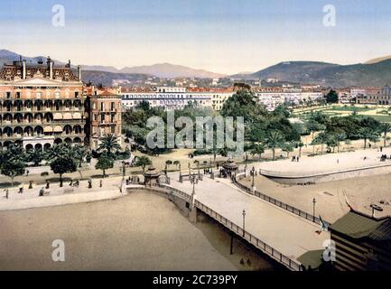 Hotel des Anglais, Nice, Riviera, circa 1900 Stock Photo