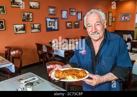 San Francisco California,Market Street,Little Joe's Italian,restaurant restaurants food dining cafe cafes,service,empty,dining,table,framed photograph Stock Photo