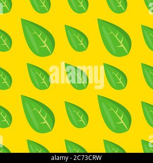 leaves seamless pattern vector illustration background Stock Vector