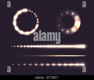 Set of sliders with loading. Vector design elements for websites, banners and web design elements Stock Vector