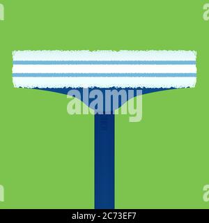 Flat illustration brushes for washing windows. Vector element for your design and infographics Stock Vector