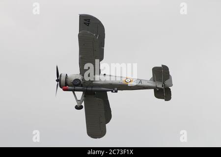 G-BGMC, a Fairey Swordfish I (formerly W5856 in Royal Navy Service), operated by the Royal Navy Historic Flight, displaying at East Fortune in 2016. Stock Photo