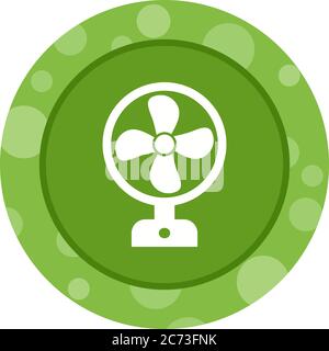 Unique Fan Vector Glyph Icon Stock Vector