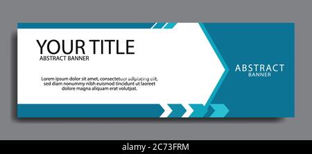 Standard size elegant blue web banners for sale. Design template vector Stock Vector