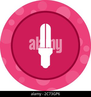 Unique Energy Saver Bulb Vector Glyph Icon Stock Vector