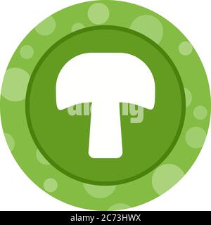 Unique Mushroom Vector Glyph Icon Stock Vector