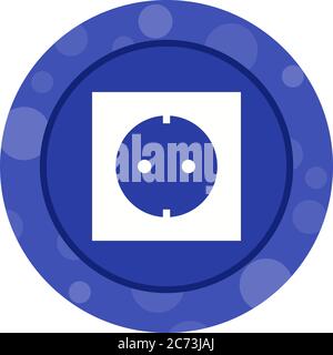 Unique Socket Vector Line Icon Stock Vector