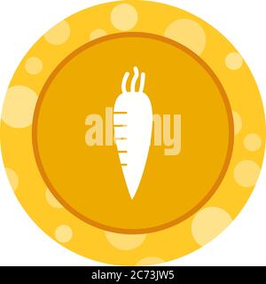 Unique Radish Vector Glyph Icon Stock Vector