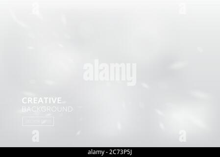 Abstract gradient white gray winter snowfall background Stock Vector