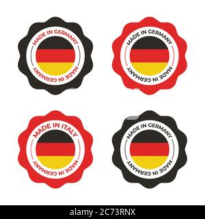 Made In Germany Vector Illustration Of Business And Product Label And Emblem Design Based On German Flag Stock Vector Image Art Alamy