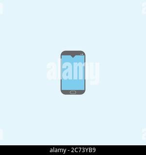 Smartphone logo icon vector template Stock Vector