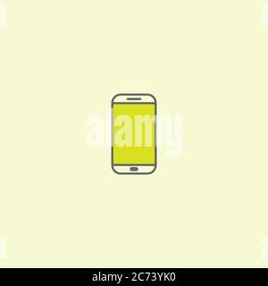 Smartphone logo icon vector template Stock Vector