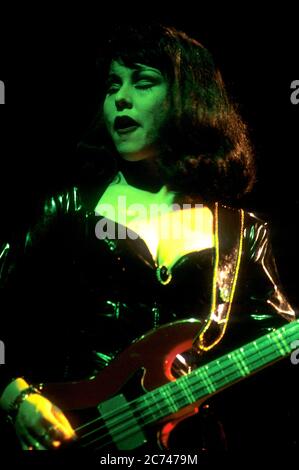 Candy Del Mar from The Cramps live at the Town & Country Club. London, April 1, 1990 | usage worldwide Stock Photo