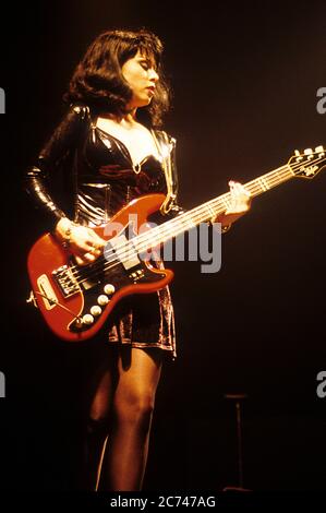 Candy Del Mar from The Cramps live at the Town & Country Club. London, April 1, 1990 | usage worldwide Stock Photo