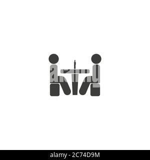 Businessman meeting vector icon. Handshake symbol. Hands shaking vector. Business deal logo sign. Stock Vector