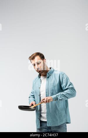 Frying pan and spatula Stock Photo by ©antpkr 62098349