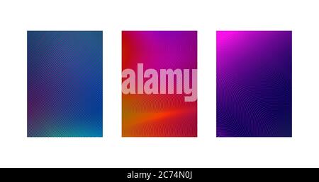 Minimal cover design of brochure or poster. Set line of abstract minimalist backgrounds Stock Vector
