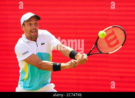 Berlin, Germany. 14th July, 2020. Roberto BAUTISTA AGUT (ESP) lost his match against Matteo BERRETTINI ( ITA) at the bett1 ACES Tennis Tournament on grass in Berlin , July 14, 2020.  © Peter Schatz / Alamy Live News Credit: Peter Schatz/Alamy Live News Stock Photo