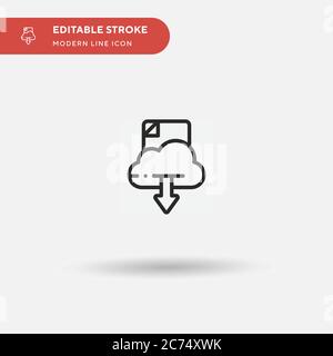 Download Simple vector icon. Illustration symbol design template for web mobile UI element. Perfect color modern pictogram on editable stroke. Download icons for your business project Stock Vector