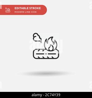 Tire Simple vector icon. Illustration symbol design template for web mobile UI element. Perfect color modern pictogram on editable stroke. Tire icons for your business project Stock Vector