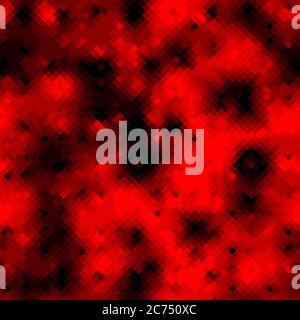 Red ruby halftones pixel clouds seamless pattern vector background texture Stock Vector